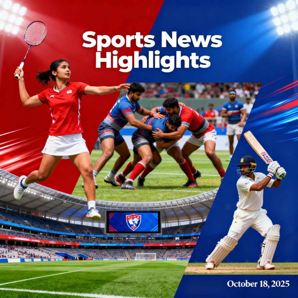 Sports Roundup October 18: Tanvi Sharma’s Triumph and New Delhi's Football Future