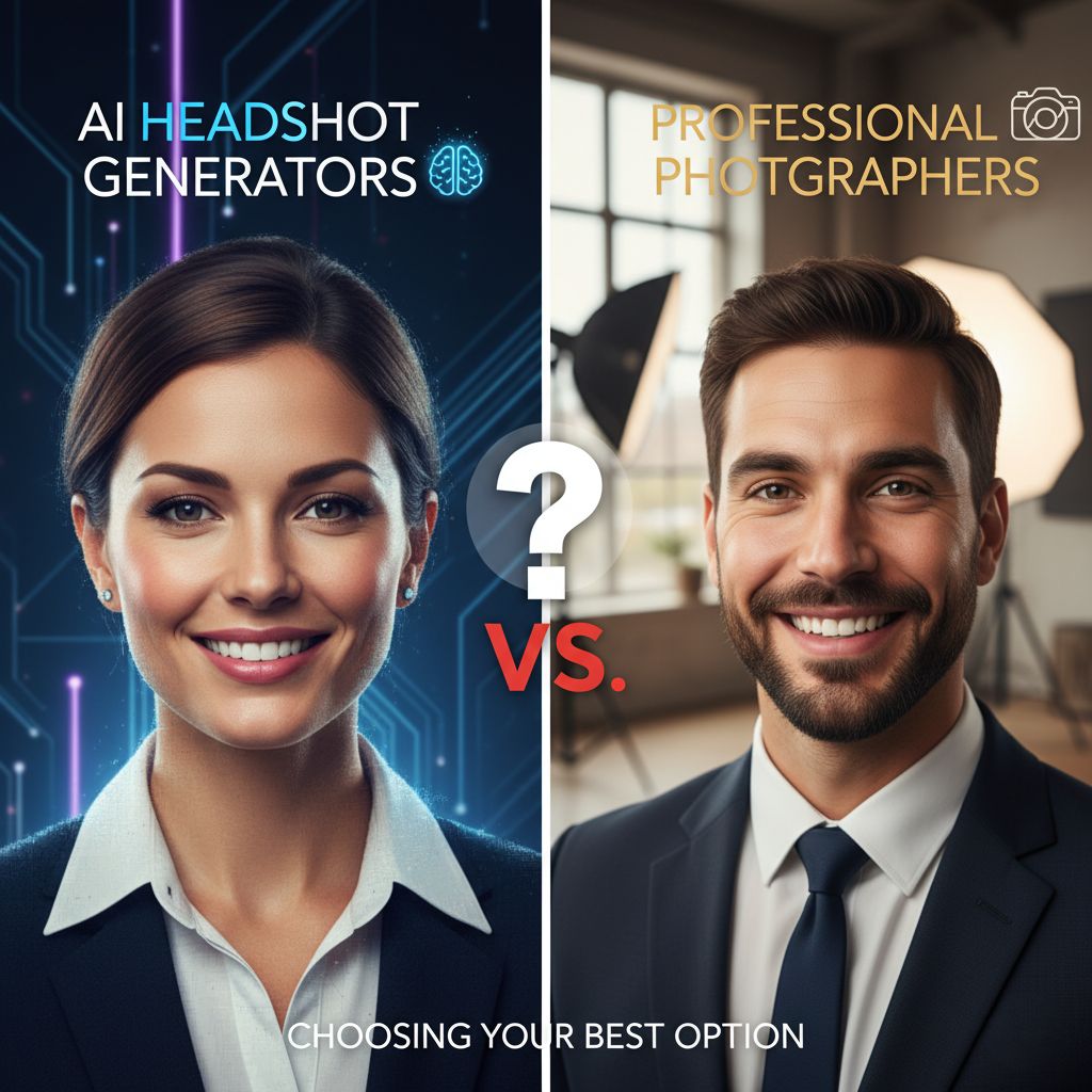 AI headshot generators professional photographers