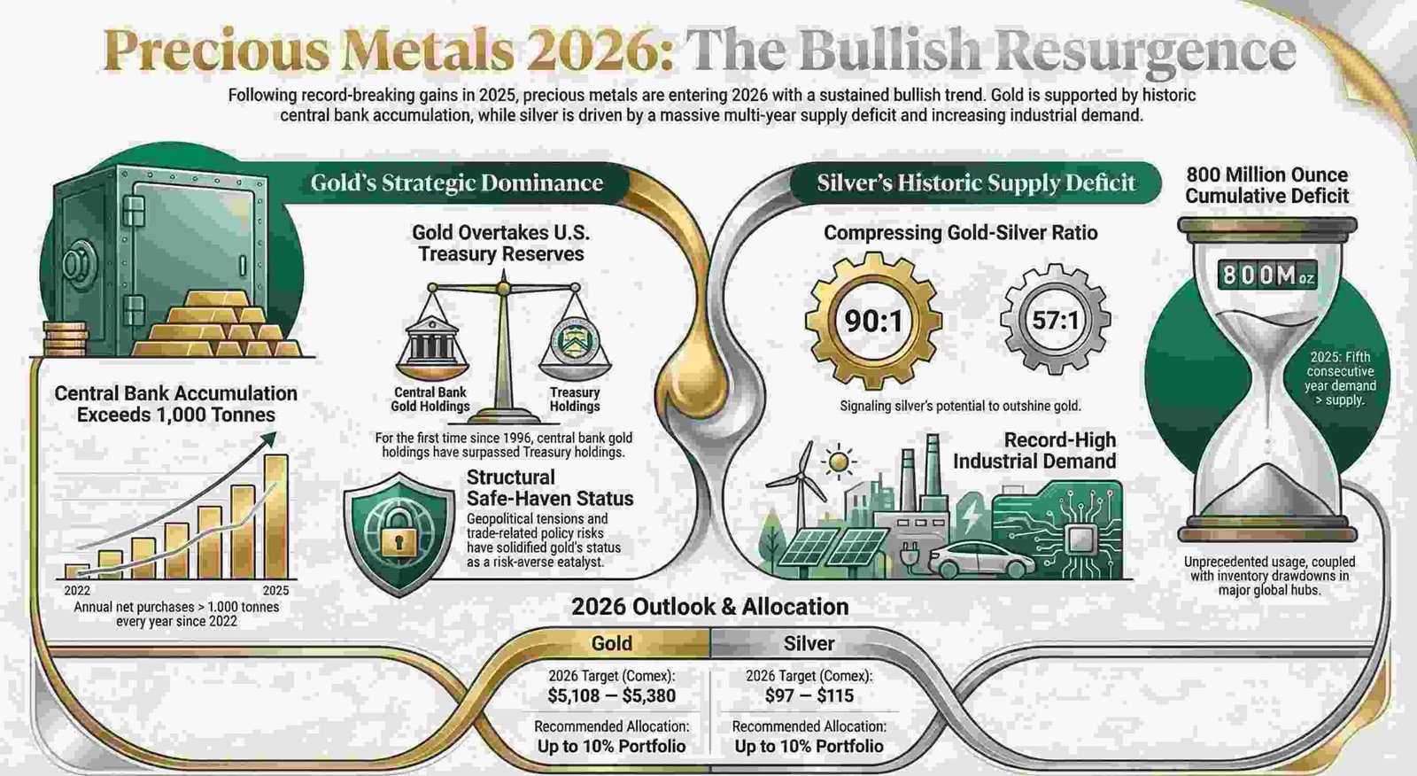 Why Silver is Outpacing Gold in the Great 2026 Reserve Flip