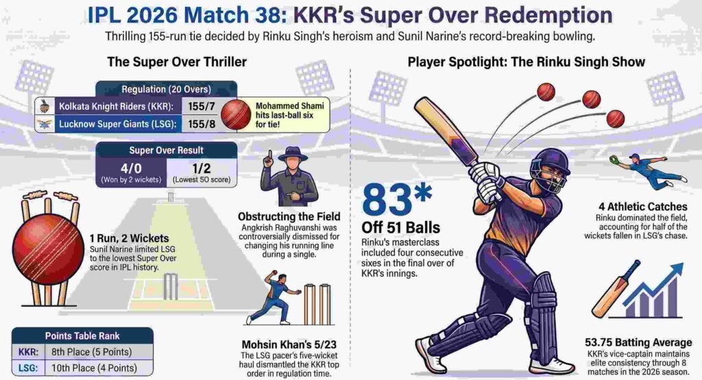 Kolkata's Super Over Cricket Victory