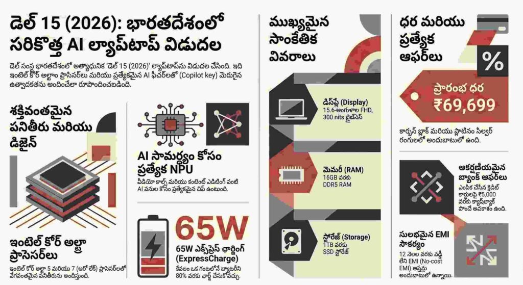 Dell 15 (2026): మీ ఉత్పాదకతను మార్చేసే ఏఐ విప్లవం - మీరు తెలుసుకోవలసిన 5 కీలక అంశాలు