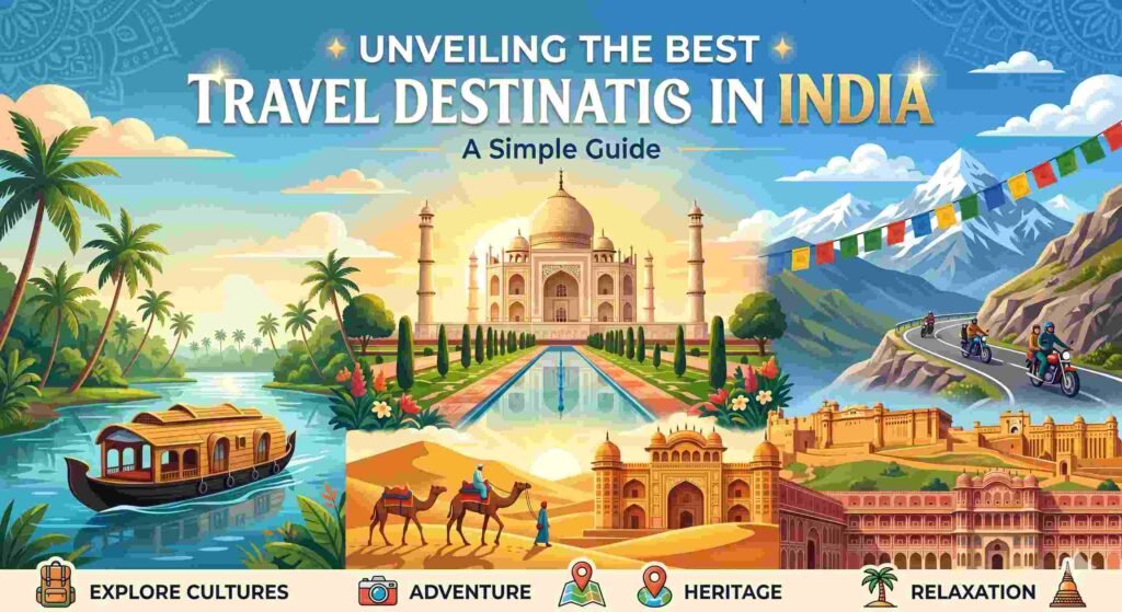 Unveiling the Best Travel Destinations in India: A Simple Guide